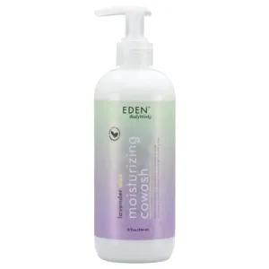 EDEN BodyWorks Lavender Aloe Hydrating Cowash Cleansing Conditioner for Curly Hair, Kinky & Wavy - Remove Buildup & Residue Between Shampooing - 12 oz Jar