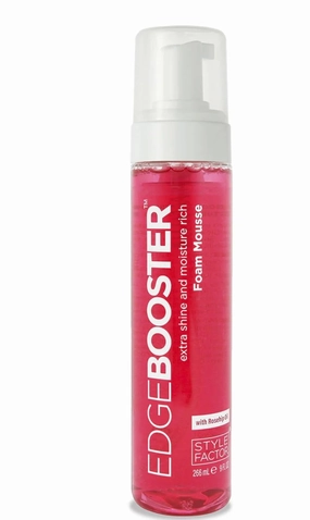 Edge Booster Style Factor Foam Mousse, Extra Shine and Moisture Rich with Rosehip, 9 fl oz