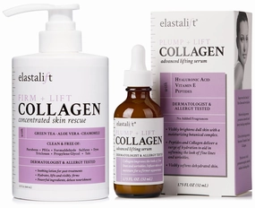 Elastalift Collagen Face Serum   Collagen Body Cream 2pc Bundle