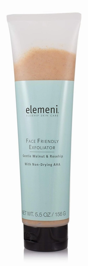 elemeni Skin Care Face Friendly Exfoliator - Organic Face Scrub for Men and Women | Facial Cleanser & Revitalizing Deep Cleaning Mask with Moisturizing Alpha Hydroxy Acid | 5.5 OZ Vegan Friendly