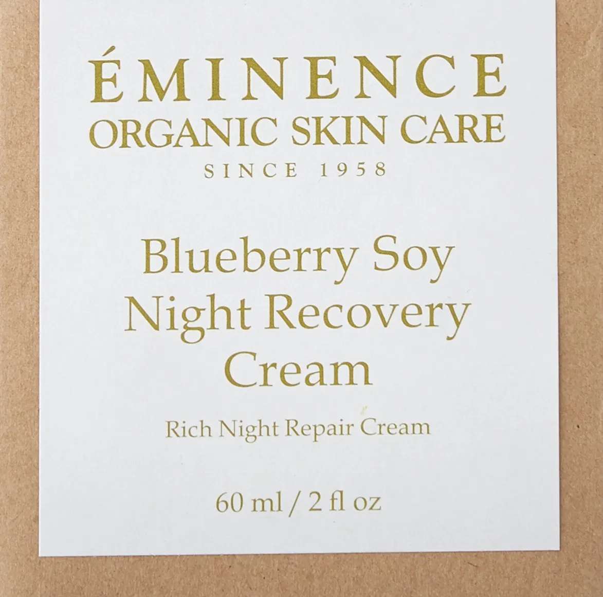Eminence Blueberry Soy Night Recovery Cream, 2 Ounce