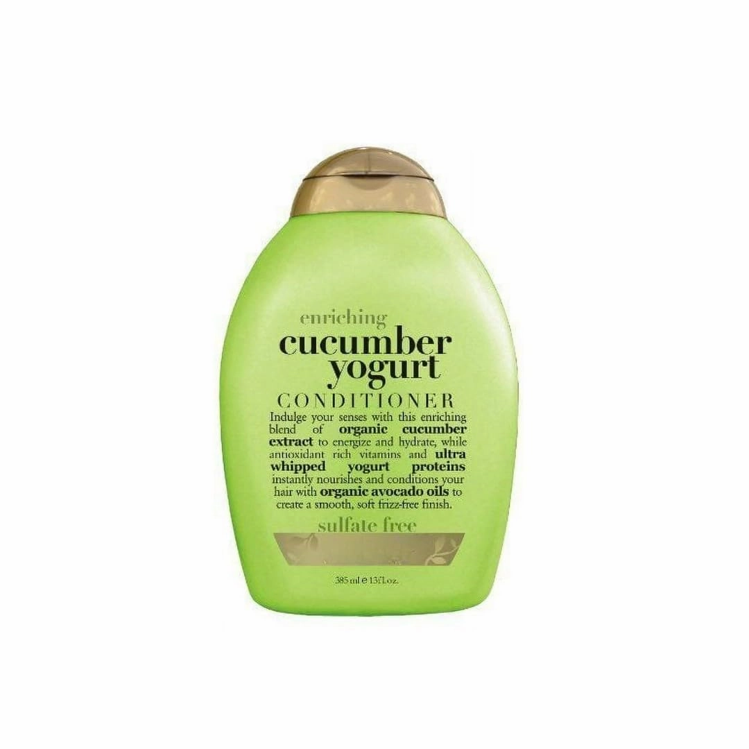 Enriching Conditioner CUCUMBER YOGURT 13 oz ~ Sulfate-Free Hydrating Hair Care with Organic Cucumber Extract