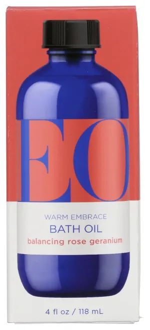 EO Rose Geranium Bath Oil, 4 oz