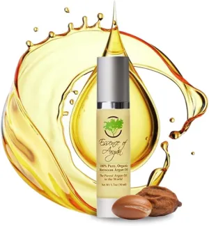 Essence of Argan 100% Pure Moroccan Organic Argan Oil - Natural EcoCert Oil that Nourishes and Conditions Your Skin, Hair and Nails (50ml/1.7oz)