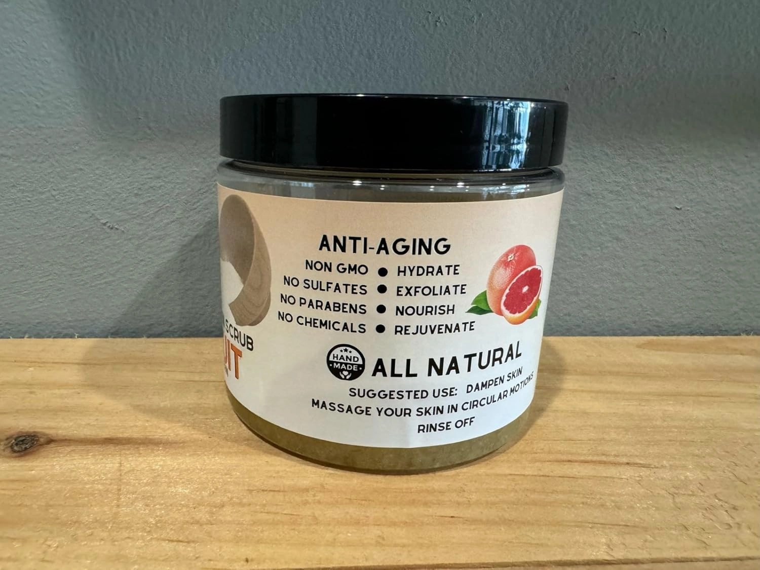 Eternal Remedies Dead Sea Salt Collagen Scrub Grapefruit