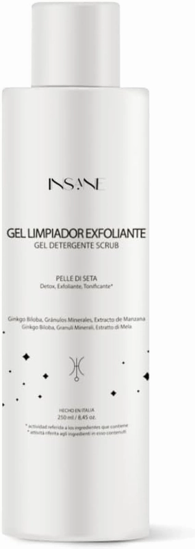 Exfoliator Cleansing Gel with Mineral Granules — Purifies Pores, Smooths Skin & Refines Texture — Ginkgo Biloba & Cucumber Extract — Ideal for Sensitive Skin. Dermatologically Tested.