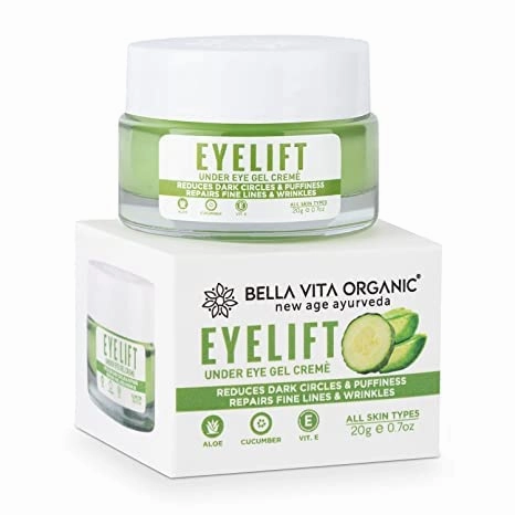 EyeLift Hydrating Natural Under Eye Cream Gel for Dark Circles, Puffy Eyes, Wrinkles & Removal of Fine Lines for Women & Men, 20 gm