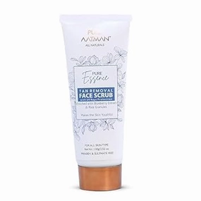 Face Scrub with Blueberry Extract & Rice Granules | Powerful Formula that Removes Tan, Blackheads, Sunburn | Gentle Exfoliator for Radiant Skin | Only Natural Ingredient Used