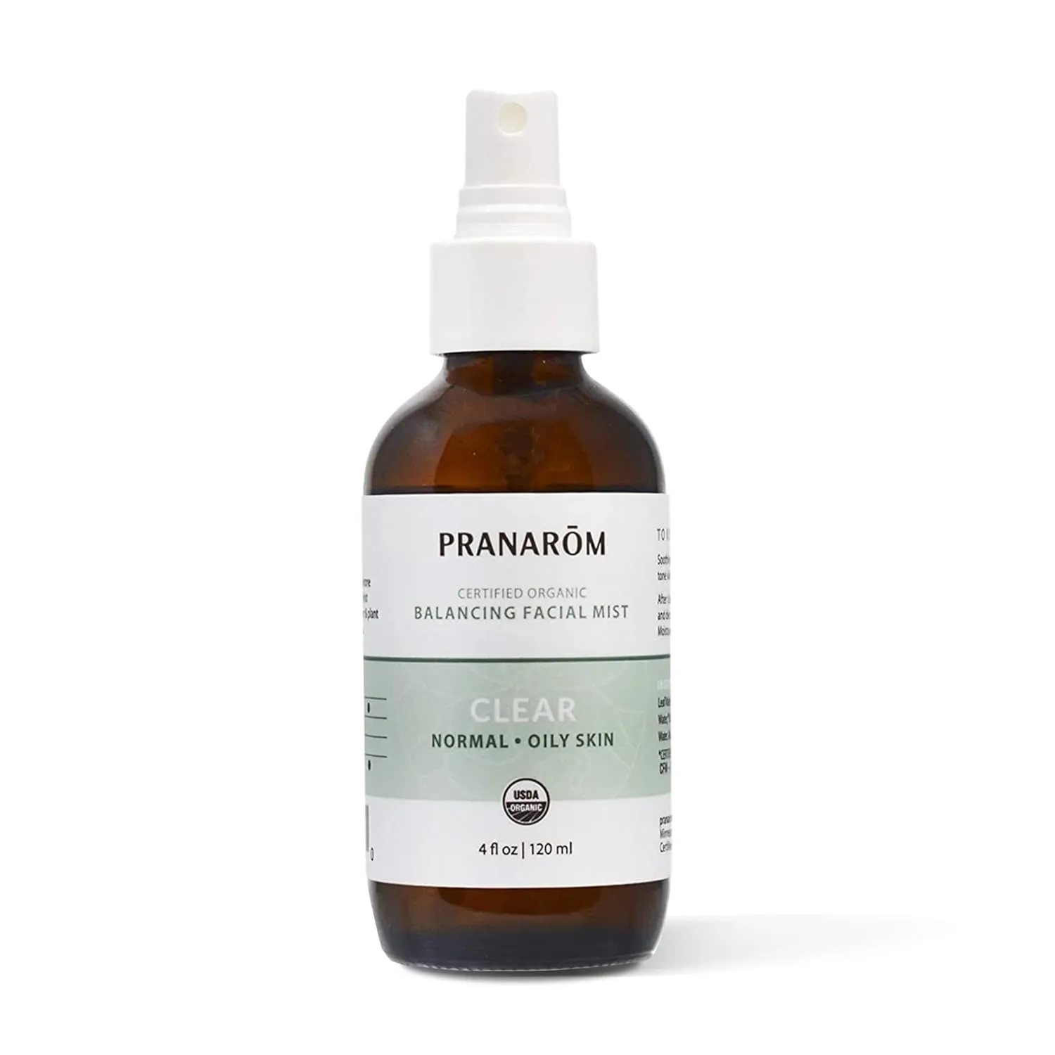 Facial Mist (4oz / 120ml) - 100% Pure & Natural Essential Oil Facial Mist for Dry Skin Hydration & Toning (Clear (Oily Skin))