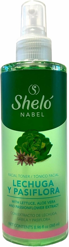 Facial Toner Lettuce, Aloe Vera & Passionflower Extract, 8.96 fl oz, Green/Brown