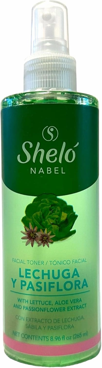 Facial Toner Lettuce, Aloe Vera & Passionflower Extract, 8.96 fl oz, Green/Brown