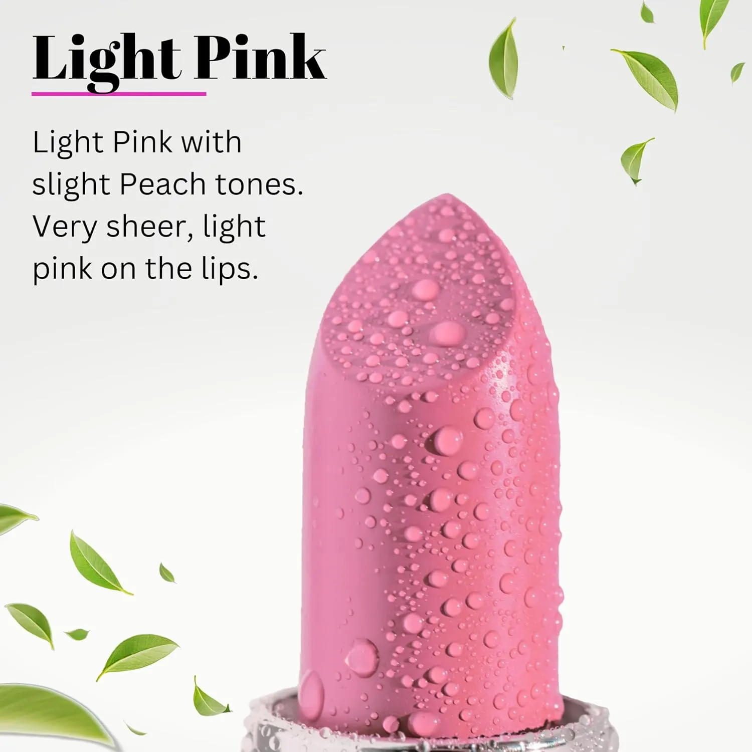 Fifth & Skin BOTANICAL Lipstick (PINK PEACH) | Made in USA | Vegan | Natural | Organic | Cruelty Free | Paraben Free | NO Lead | Moisturizing Color that's Good for your Lips!