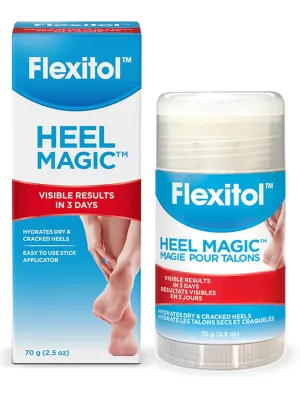 Flexitol Heel Magic For Dry Skin or Rough Heels with Shea Butter & Vitamin E, 2.5 Ounce