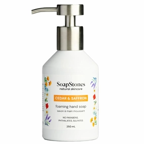 Foaming Hand Soap - 250 mL - Moisturizing, Soft and Hydrating Formula (Cedar & Saffron)