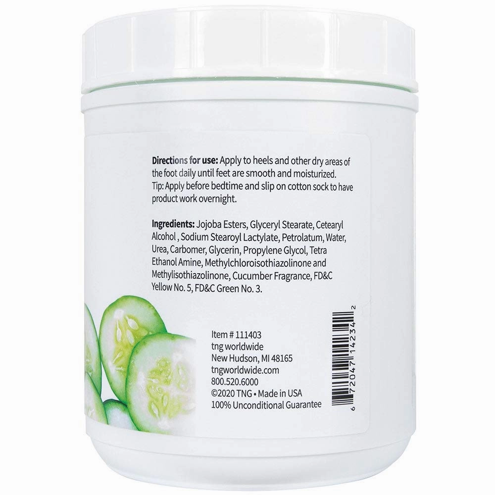 ForPro Professional Collection Cracked Heel Eliminator, Fresh Cucumber Scent, Intensive Repair Treatment for Rough, Dry & Cracked Heels, Reduces Calluses & Skin Build Up, 60 oz.