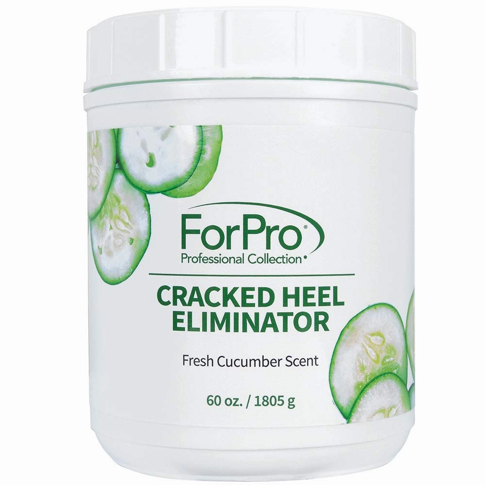 ForPro Professional Collection Cracked Heel Eliminator, Fresh Cucumber Scent, Intensive Repair Treatment for Rough, Dry & Cracked Heels, Reduces Calluses & Skin Build Up, 60 oz.