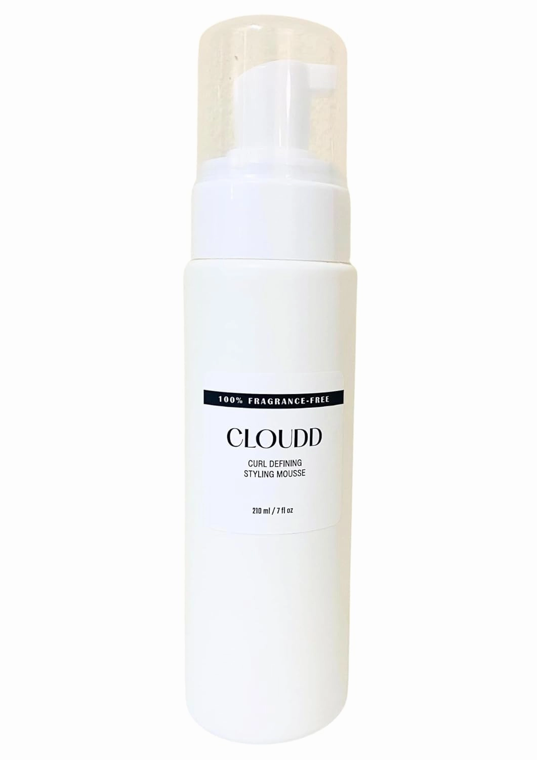 Fragrance-Free Curl Defining Styling Mousse, 100% Fragrance-Free and Essential Oil-Free, Unscented, Non-aerosol