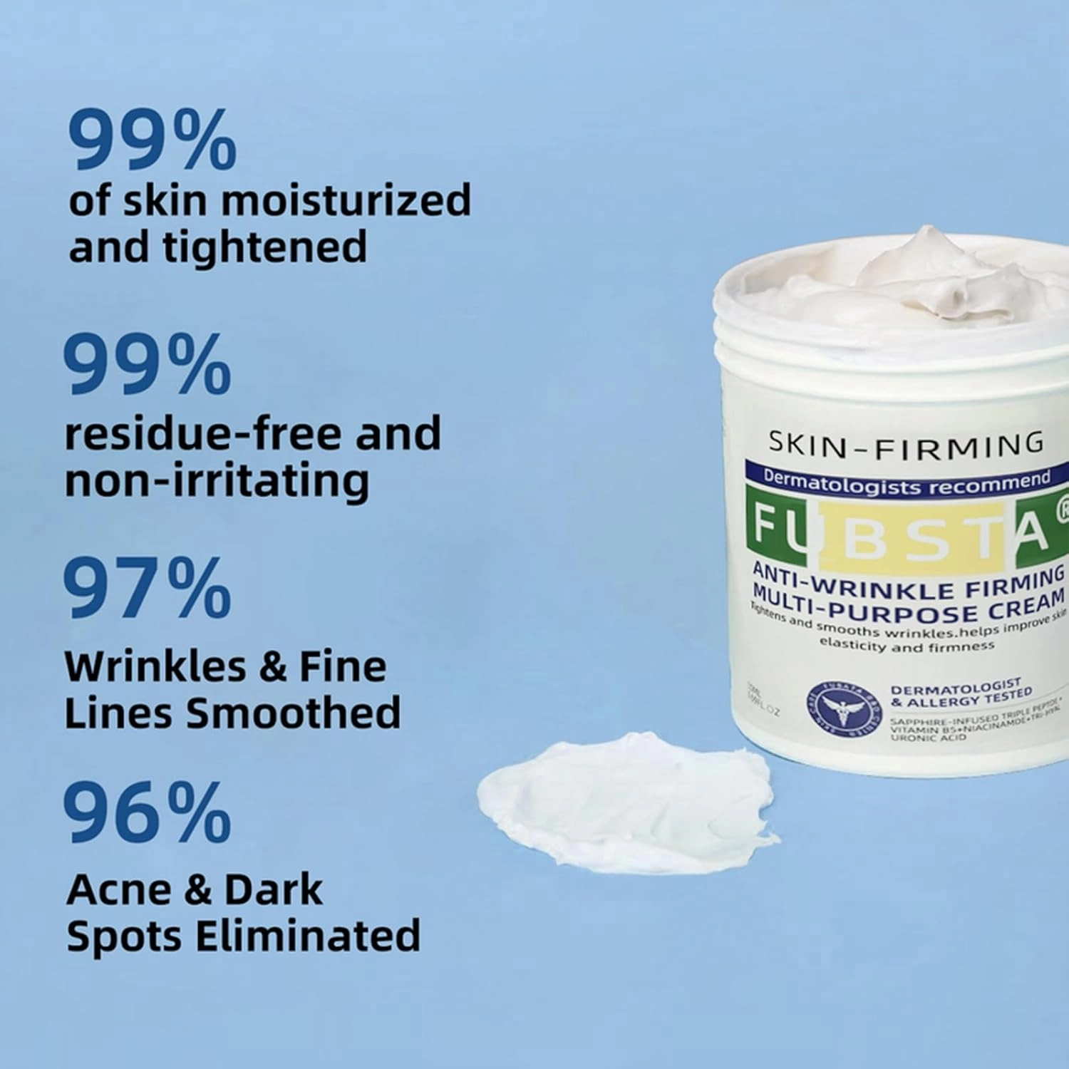 FubstaR Advanced Firming & Wrinkle-Reducing Cream-Restore Skin Elasticity,Fubsta Skin Firming Rejuvenating Serum Deep Hydration, Skin Firming Rejuvenation Cream for All Skin Types