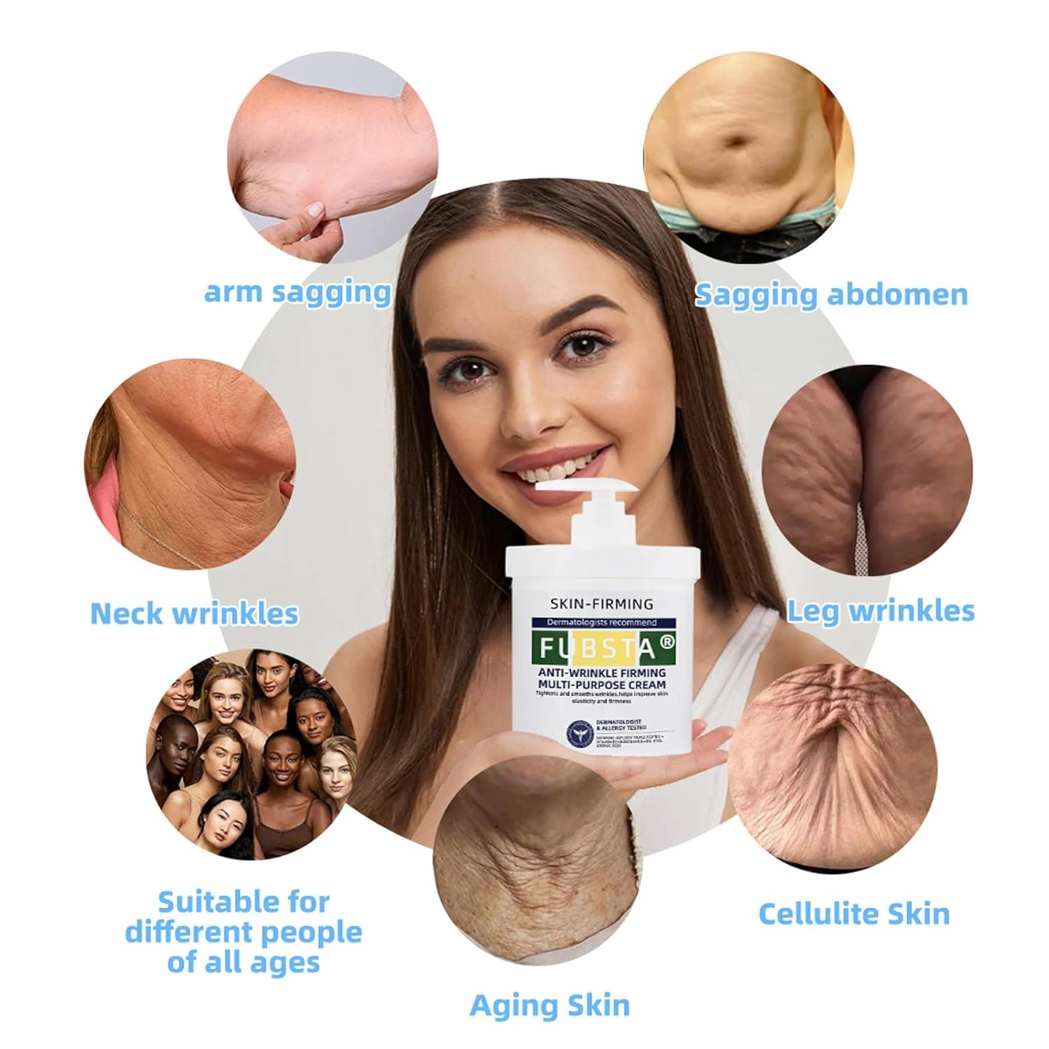 FubstaR Advanced Firming & Wrinkle-Reducing Cream-Restore Skin Elasticity,Fubsta Skin Firming Rejuvenating Serum Deep Hydration, Skin Firming Rejuvenation Cream for All Skin Types