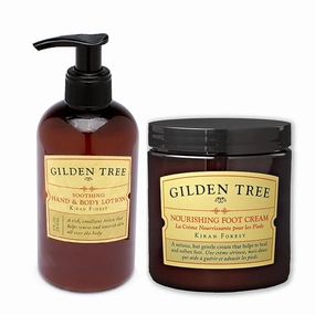 GILDEN TREE Nourishing Foot Cream & Body Lotion Bundle