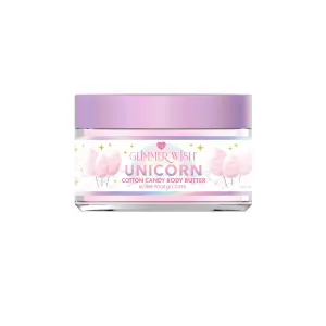 Glimmer Wish Whipped Body Butter for Women with Dry Skin – Shea & Coconut Moisturizer, Nourishing Body Cream for Women, Hydrating Lotion for Smooth, Soft Skin (Unicorn Cotton Candy)