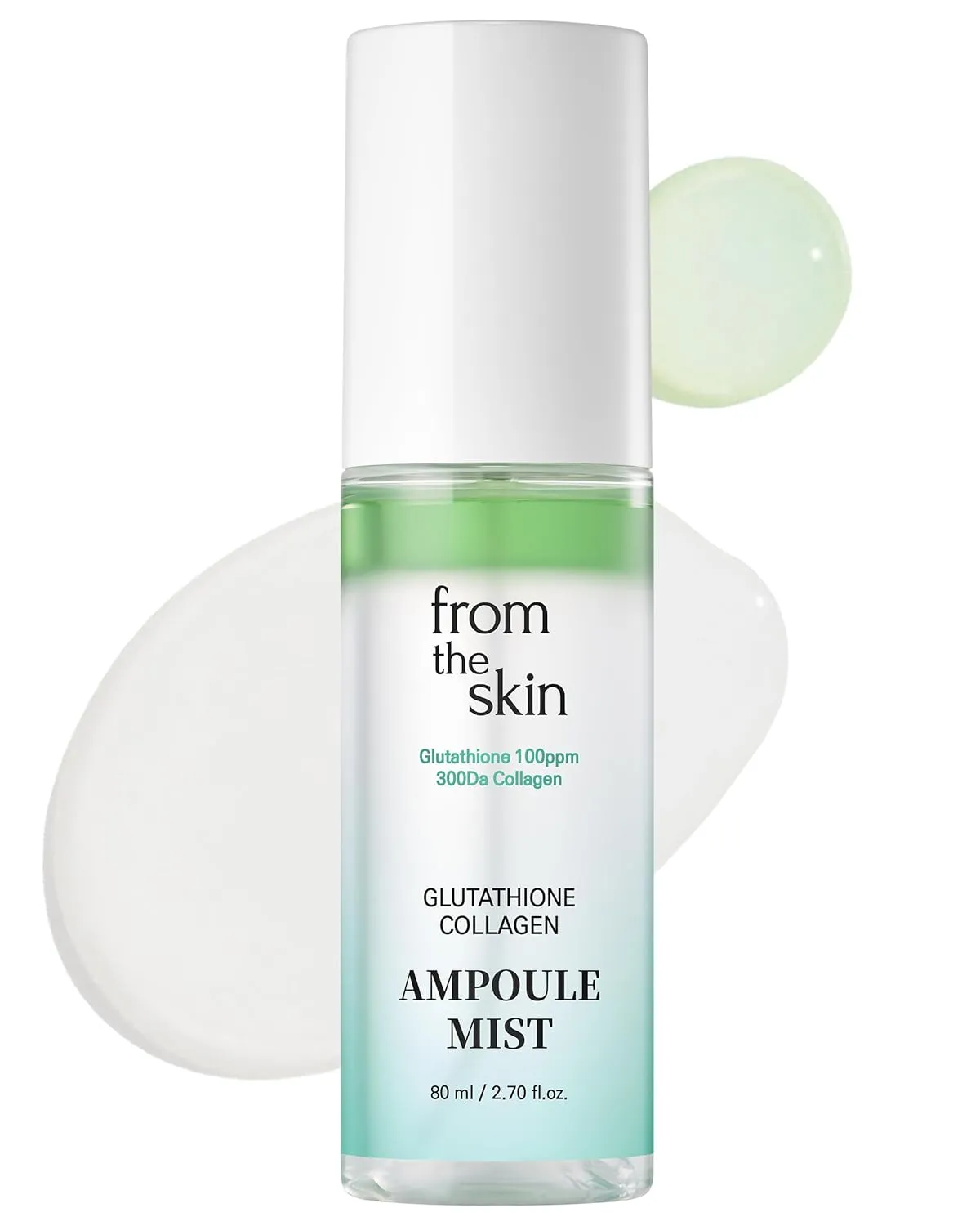 Glutathione Collagen Ampoule Mist – Rejuvenating Facial Serum Spray for Hydration and Collagen Boost - Panthenol, Lactobacillus - For All Skin Types, 2.7 fl.oz.