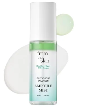 Glutathione Collagen Ampoule Mist – Rejuvenating Facial Serum Spray for Hydration and Collagen Boost - Panthenol, Lactobacillus - For All Skin Types, 2.7 fl.oz.