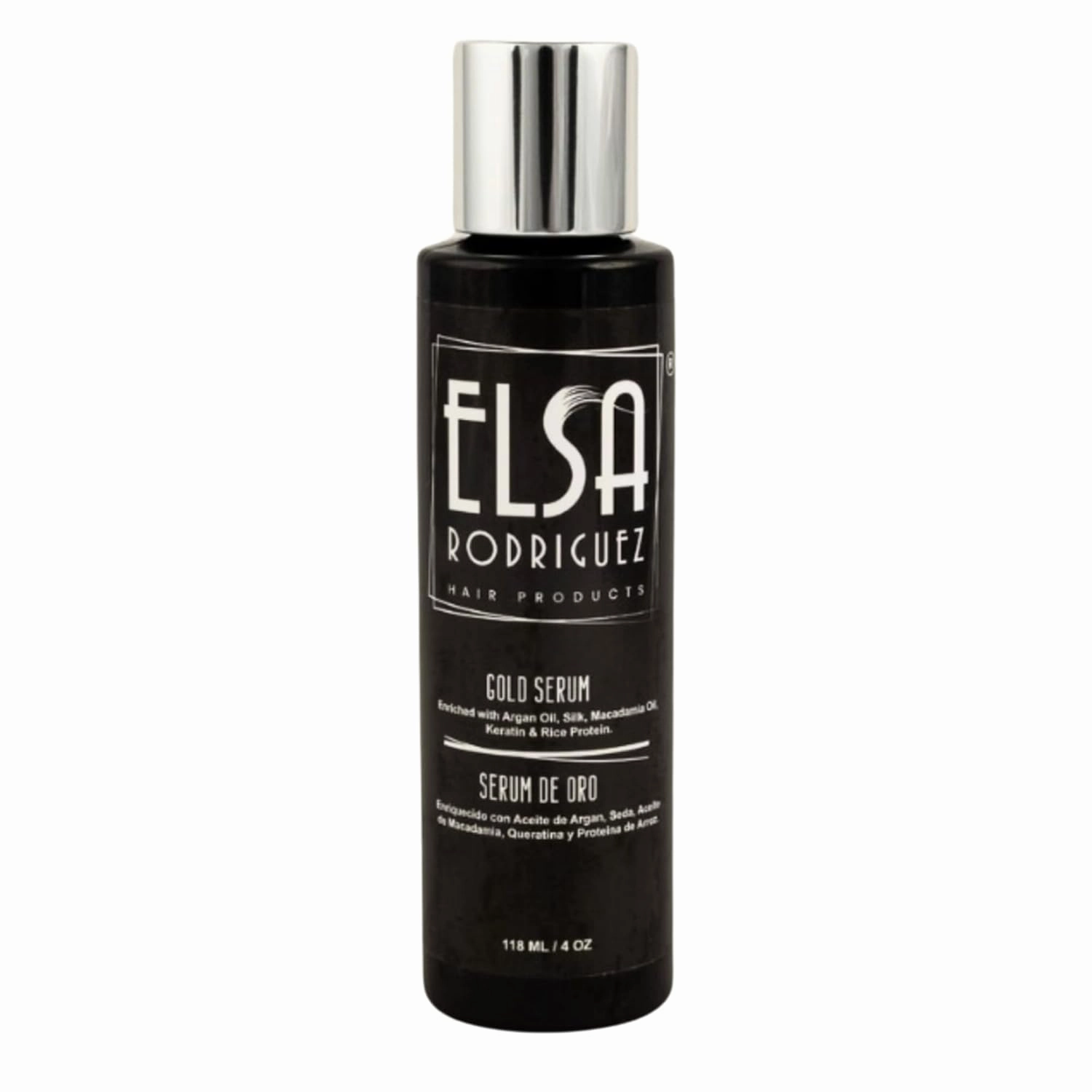 Gold Serum Product Anti Frizz Hair Serum & Damaged, Hair oil, Enriqueced with silk, Oil Argan, Macadamia keratin hair oil & Rice Protein, Smooth Hair Serum. 4 Oz