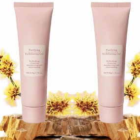 Grantadmit Exfoliating Gel, Grantadmit Purifying Exfoliating Gel, 𝐆𝐫𝐚𝐧𝐭𝐚𝐝𝐦𝐢𝐭 Skin Care, Facial Scrub for Body & Face, Moisturizing and Rejuvenating (2PCS)