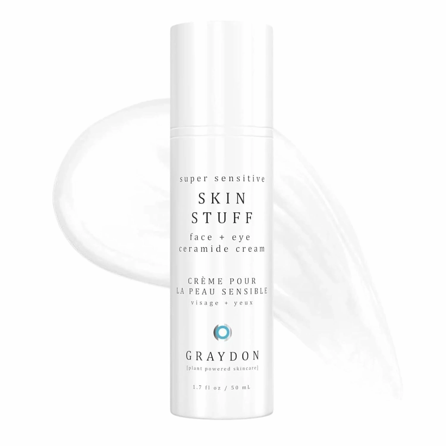 Graydon Skin Stuff Face & Eye Ceramide Moisturizing Cream | Intense Hydration, Soothes, Replenishes Moisture, Promotes Elasticity Facial Moisturizer for Acne-Prone Skin with Rosehip Oil, Maple 1.7oz