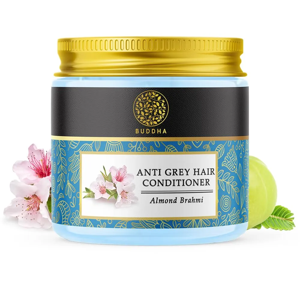 Grey Hair Conditioner - Ayush Certified - Chemical Free, All Natural - Makes Hair Smooth & Shiny - For Grey White Hair, Early Greys (100 G (Pack Of 1) Sky Blue)