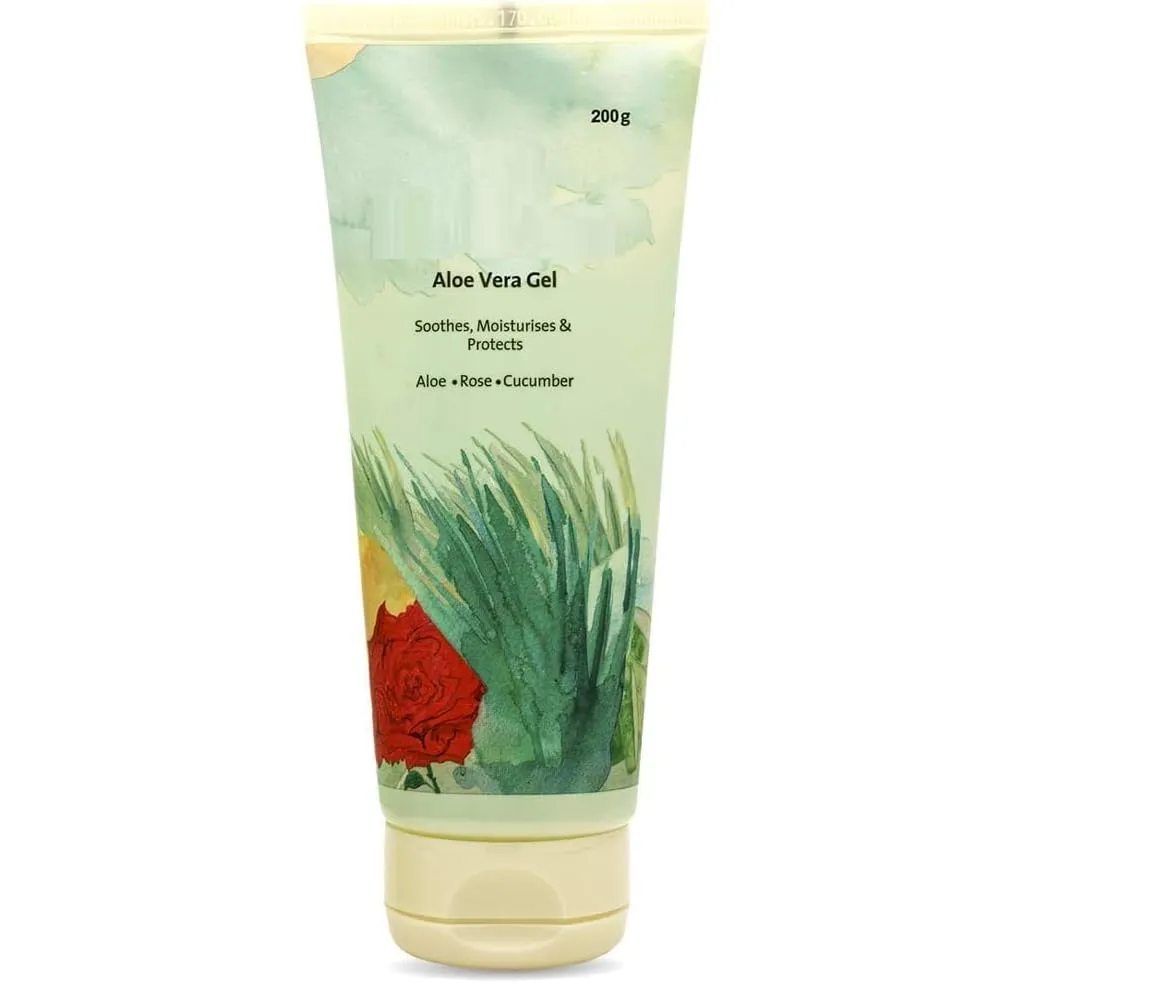 HA Aloe Vera Gel Enriched with Rose & Cucumber for Face & Skin | Pure & Natural Face Gel for Prevent Pimples & Acne, Helps in Healing of Skin Cracks and Rashes. (200 Gram)