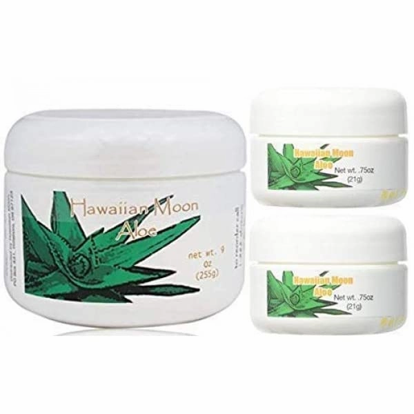 Hawaiian Moon Aloe 9 Oz Skin Care Jar   Two 0.75 Oz Travel Jars