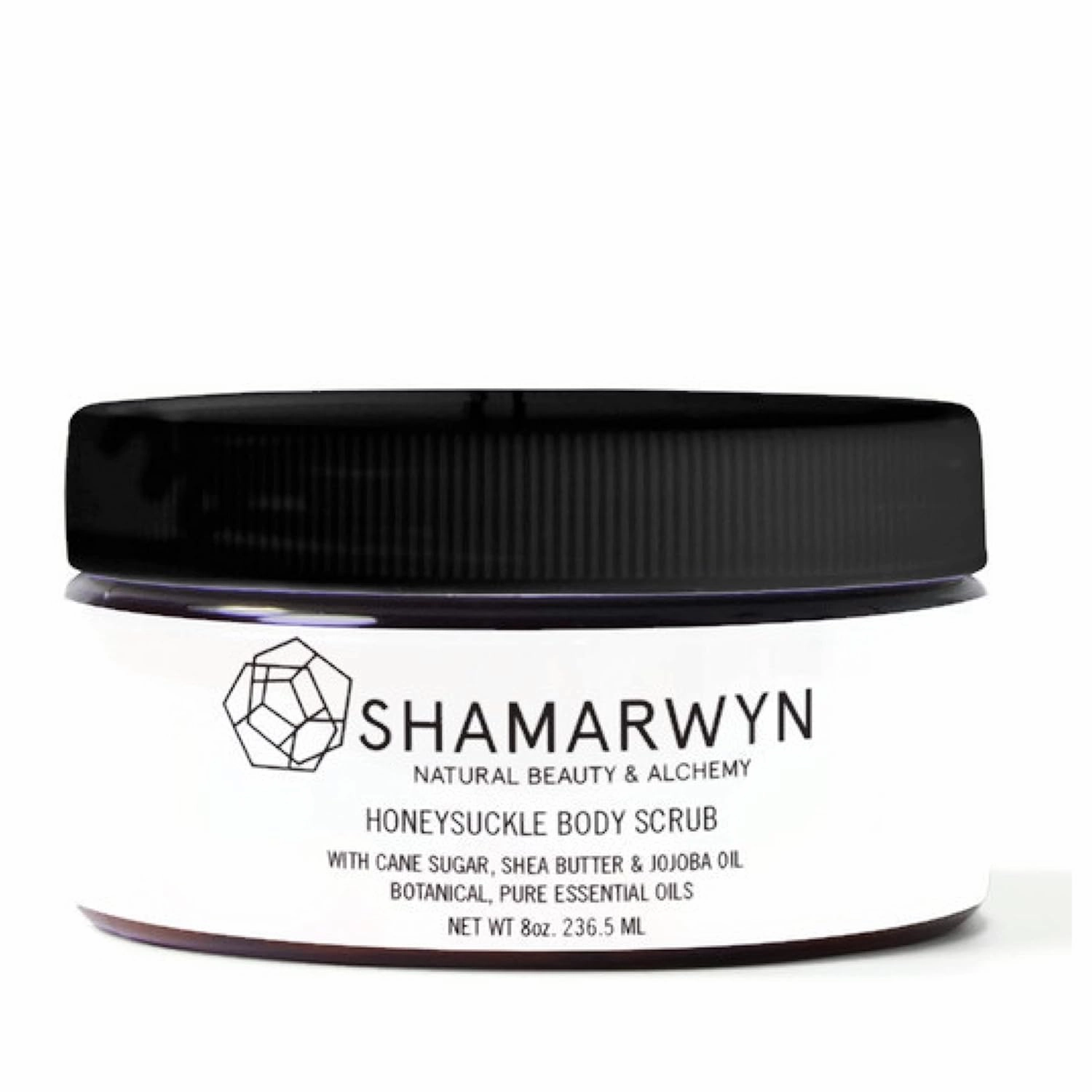 Honeysuckle Body Scrub Exfoliator Natural Organic Cane Sugar Shea Butter Jojoba for Silky Skin 4oz
