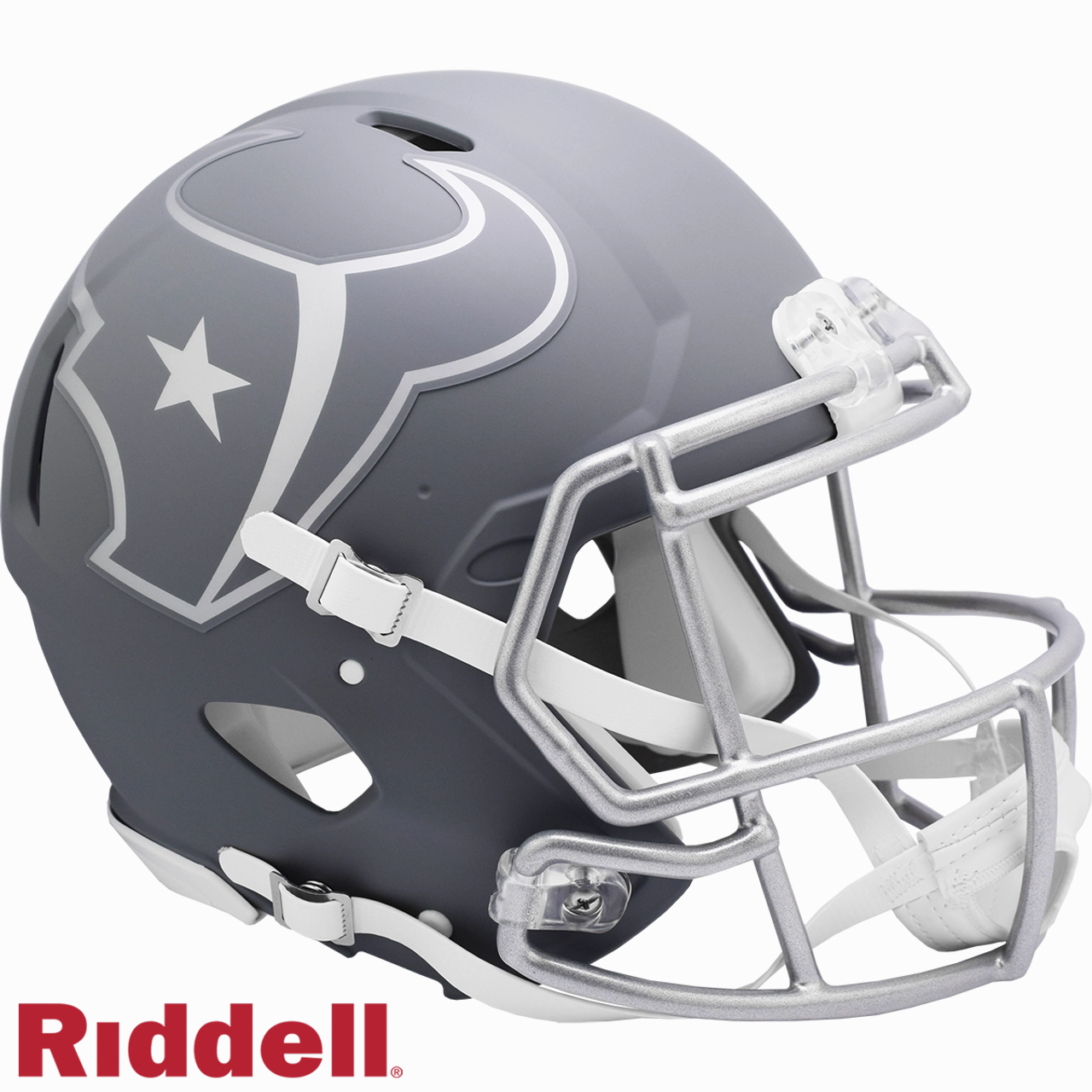 Houston Texans Helmet Riddell Authentic Full Size Speed Style Slate Alternate - Riddell