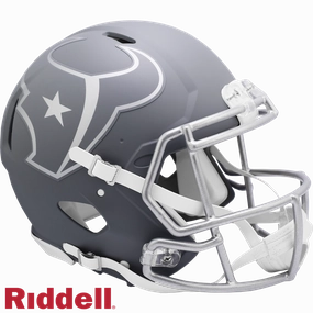 Houston Texans Helmet Riddell Authentic Full Size Speed Style Slate Alternate - Riddell