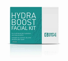 Hydra Boost Facial Kit - 6 Step Hydration And Rejuvenation System For Normal, Dry, And Sensitive Skin Types, For Women & Men
