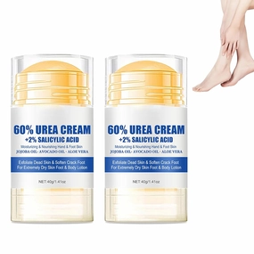 Hydrating and Anti-Cracking Foot Cream, Moisturising and Relieves Cracking and Dryness Foot Cream, Hand and Foot Repair Cream for Women & Men Callused, Feet, Knee, Elbow, Hand (2pcs)