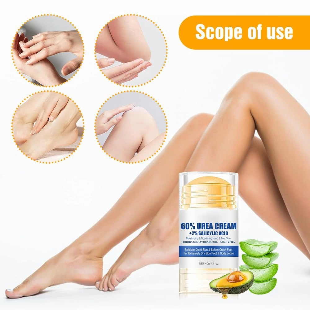Hydrating and Anti-Cracking Foot Cream,Urea Foot Cream 60 Perc,2025 Moisturising and Relieves Cracking and Dryness Feet CReam for Daily Care Callused, Feet, Knee, Elbow (2 pcs, 1)