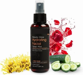 Hydrating Facial Toner Spray | for Glowing Skin | Refreshing Face Mist & Toner | Alcohol-Free Toner for Glowing Skin | Korean Skin Care Products | 100 ml