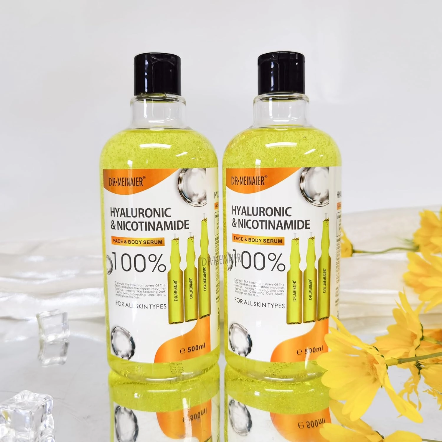 Hydrating Skin Essence with Arbutin and AHA, for Bright, Moisturized Complexion (Hyaluronic acid & nicotinamide, 500ml)