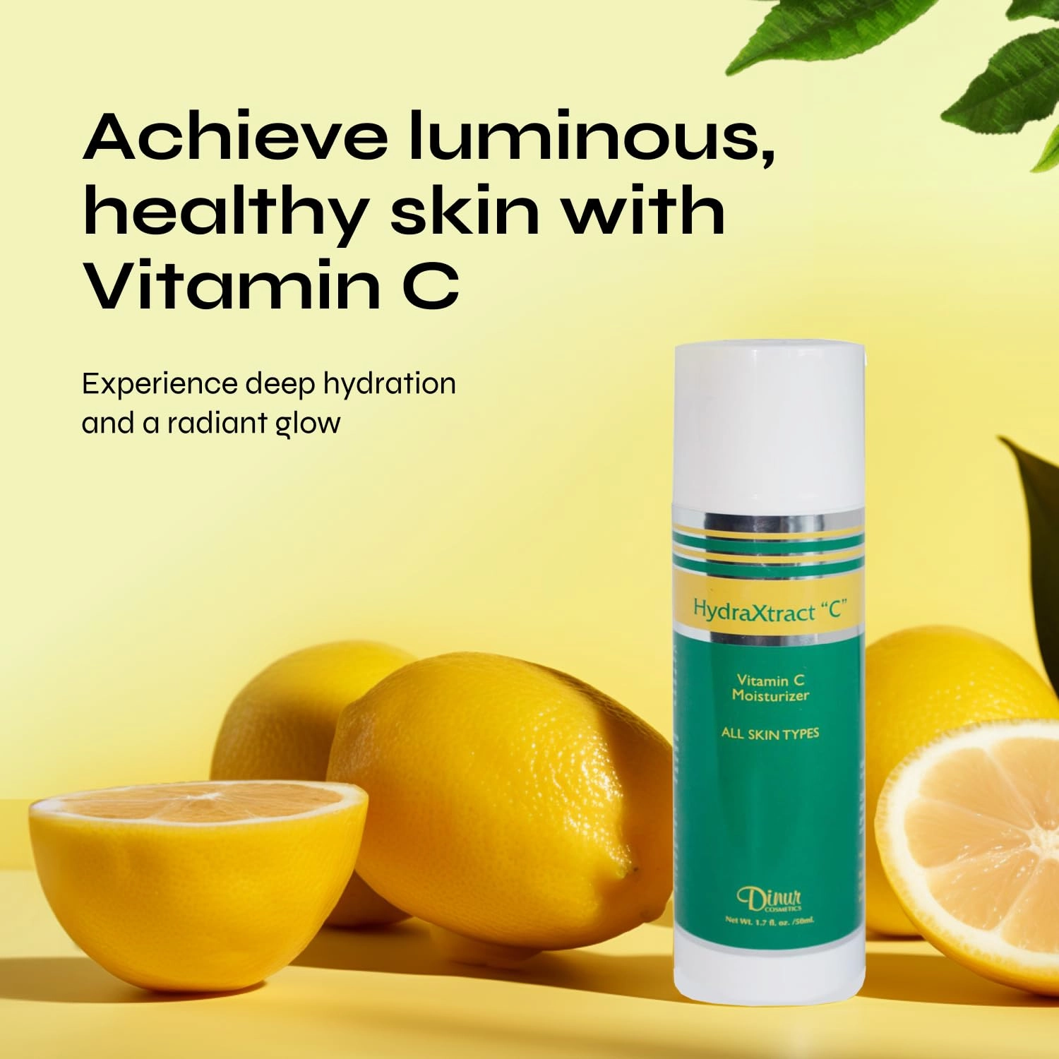 HydraXtract Vitamin C Moisturizer Decreases Aging Pump Up the Skin Improves Skin Smoothness & Firmness 1.7 oz. 50 ml