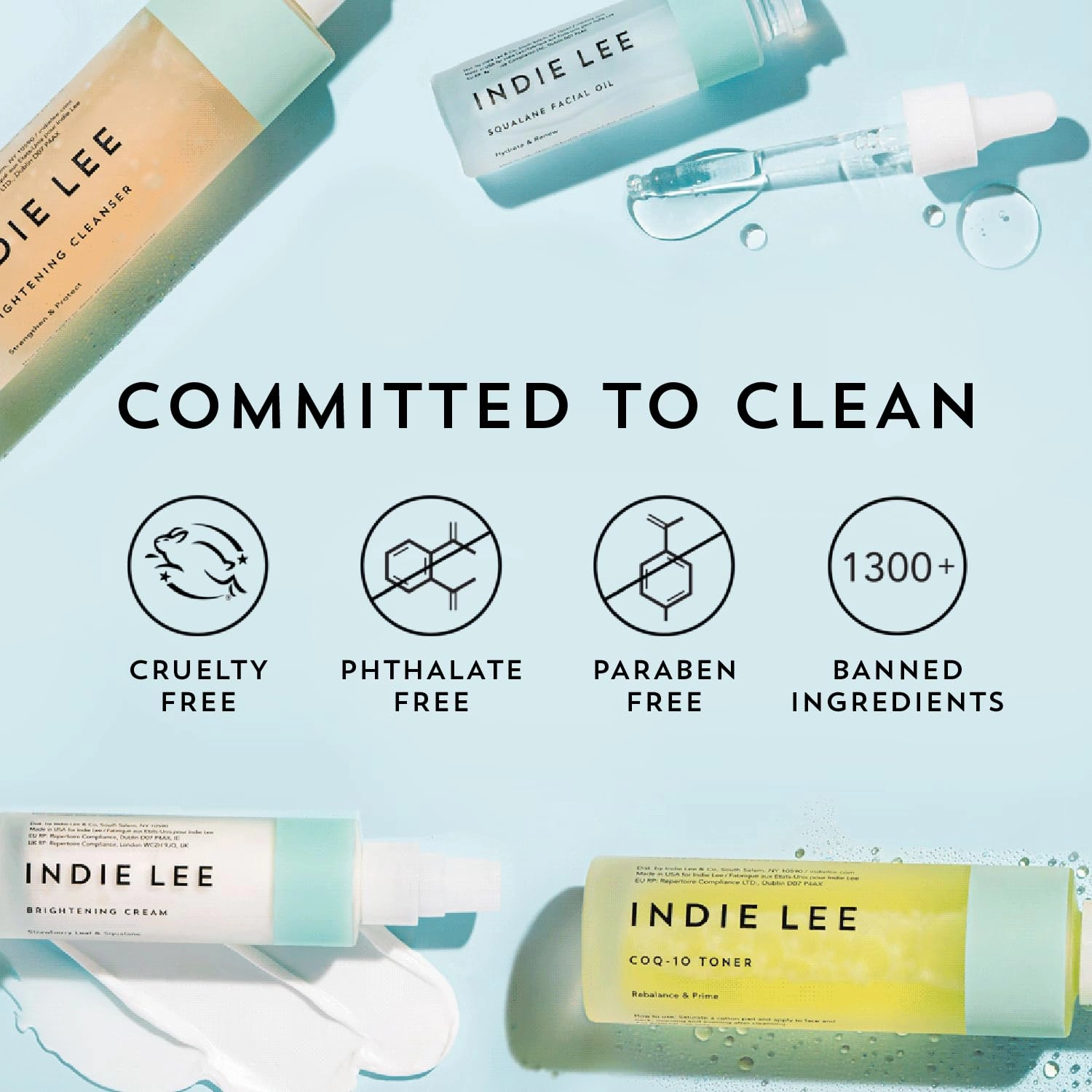 Indie Lee Coq 10 Cleanser - Cream-to-Milk Facial Cleanser Enriched with Hydrating Grape Seed & Jojoba Oil and Soothing Aloe Vera for a Nourished, Healthy Glow (125 Fl Oz)