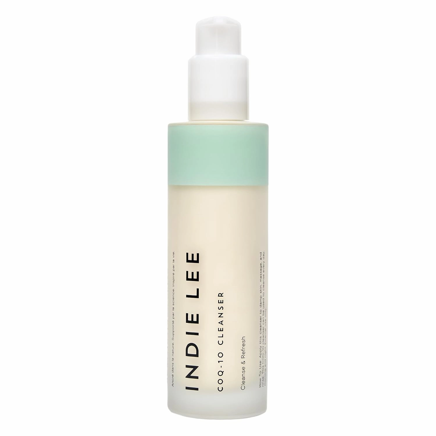 Indie Lee Coq 10 Cleanser - Cream-to-Milk Facial Cleanser Enriched with Hydrating Grape Seed & Jojoba Oil and Soothing Aloe Vera for a Nourished, Healthy Glow (125 Fl Oz)