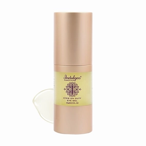 Indulgeo Essentials Organic Eyes On Duty - Eye Gel for Hydrates & Brighten Under Eyes, Reduces Puffiness, Dark Circles, Removal of Wrinkles & Fine Lines for Women & Men - 15ml