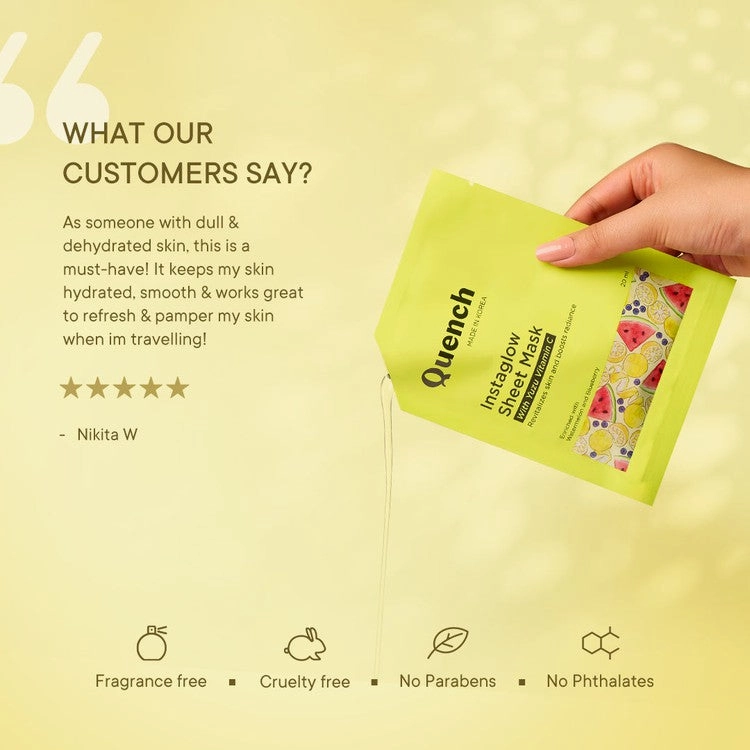 Instaglow Sheet Mask with Yuzu Vitamin C