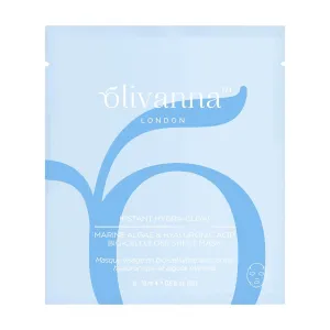 Instant Hydra Glow Hyaluronic Acid Sheet Mask - Hydrating Face Masks - Aloe Vera and Brown Algae for Dry, Sensitive Skin - 1 Pc