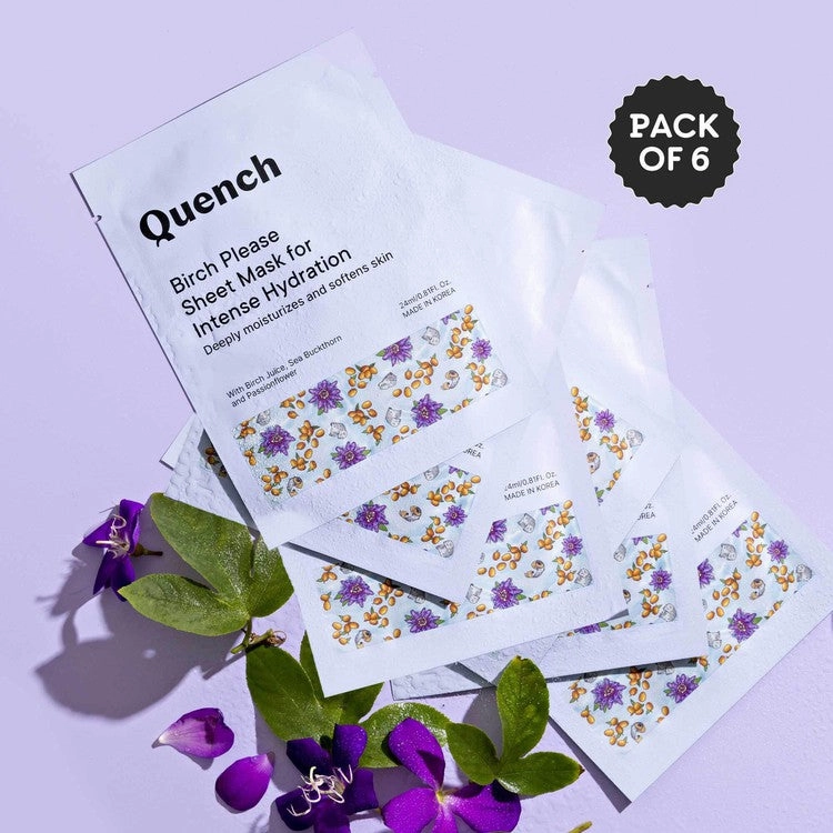 Intense Hydration Sheet Mask with Birch Juice Enzymes (Pack of 6)