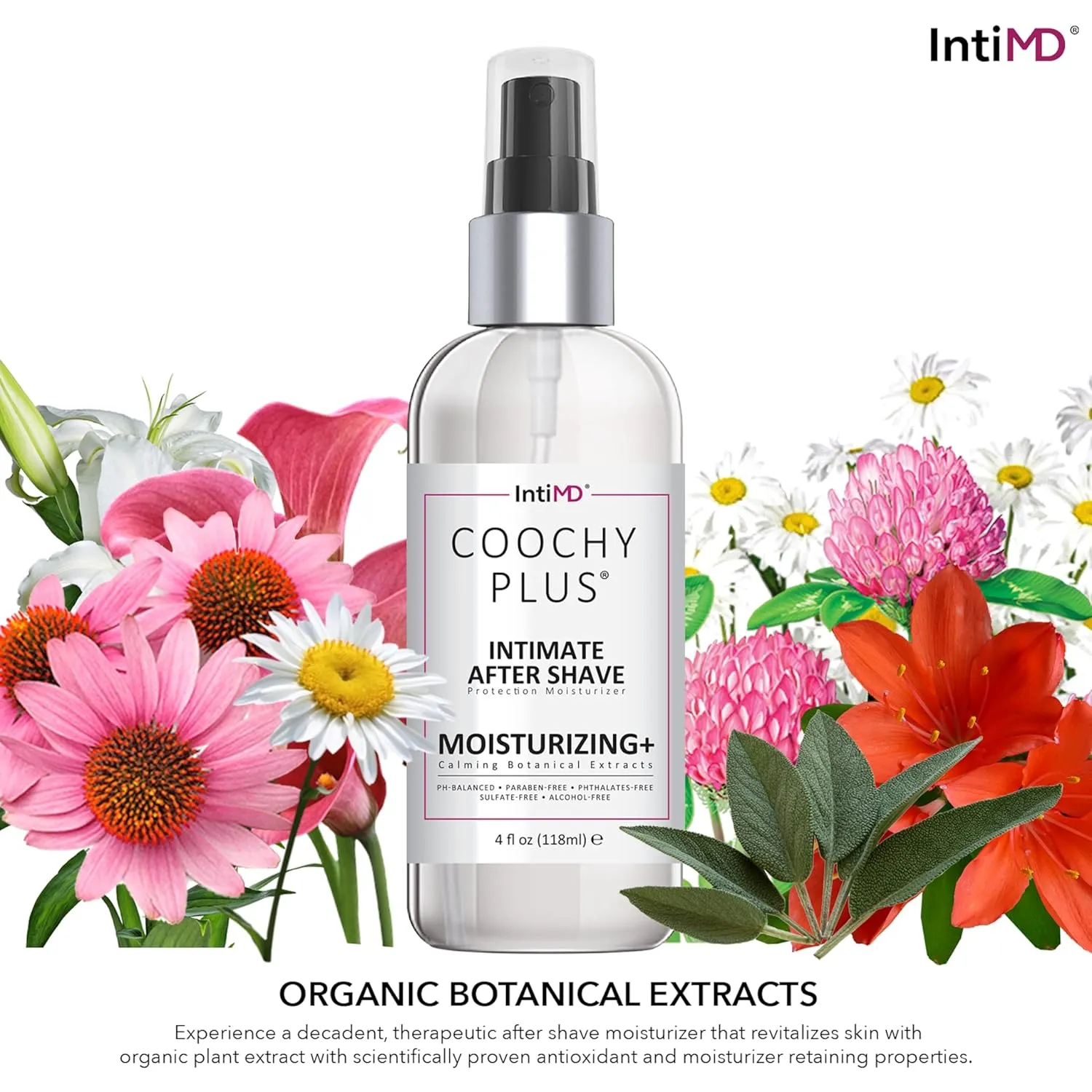 IntiMD Coochy Plus HydroLock Moisturizing   3-Steps Kit Intimate Shave Gift Set: Nouria Pre-Shave Elixir Oil   Coochy Plus Shave Cream Fragrance Free and Coochy Plus After Shave Protection Mist