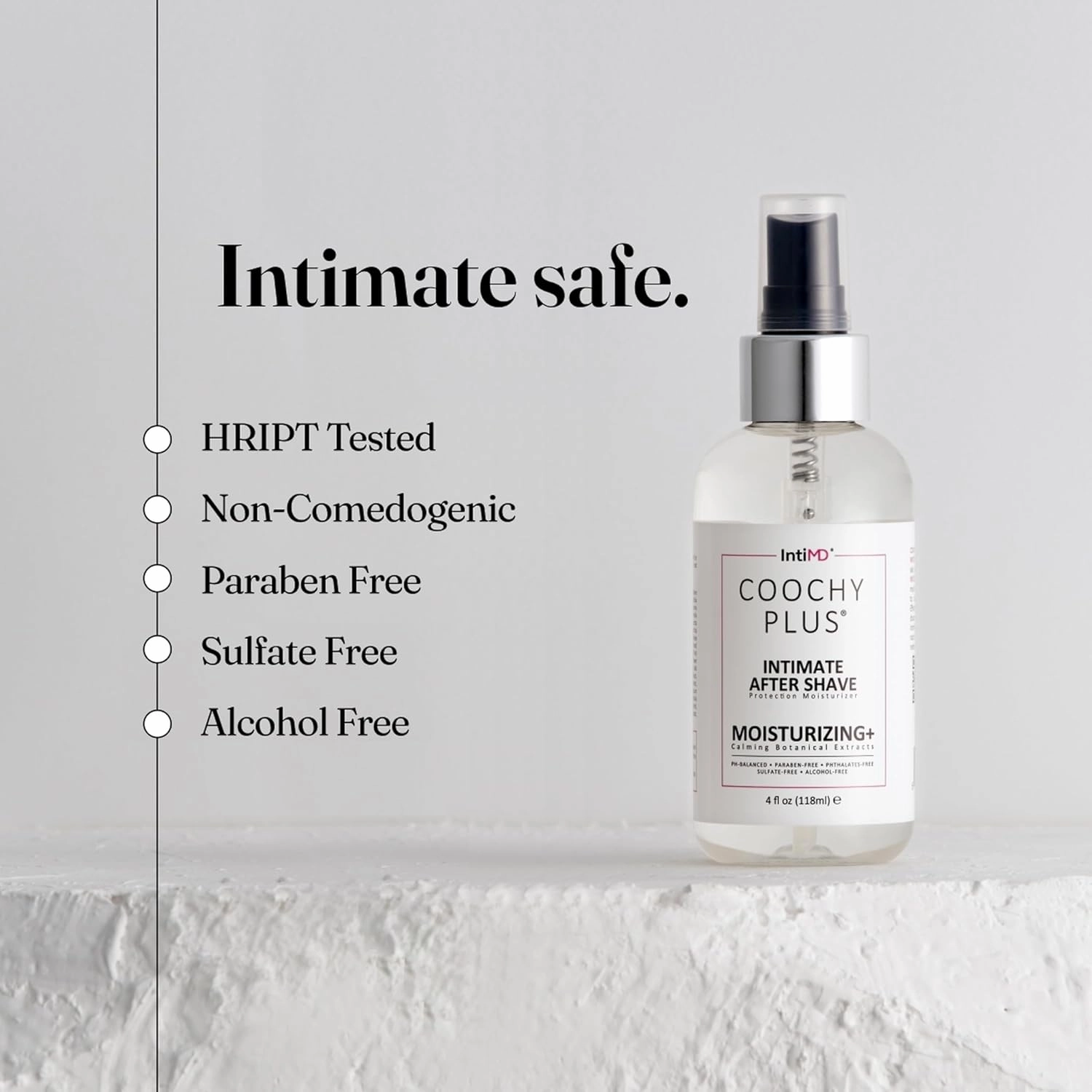 IntiMD Coochy Plus HydroLock Moisturizing   3-Steps Kit Intimate Shave Gift Set: Nouria Pre-Shave Elixir Oil   Coochy Plus Shave Cream The Origin   Coochy Plus After Shave Protection Mist